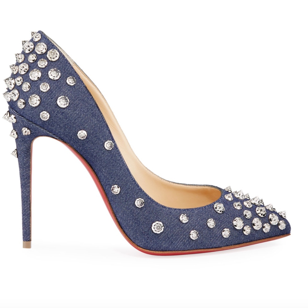 New Authentic CHRISTIAN LOUBOUTIN Aimantaclou Spike Pump